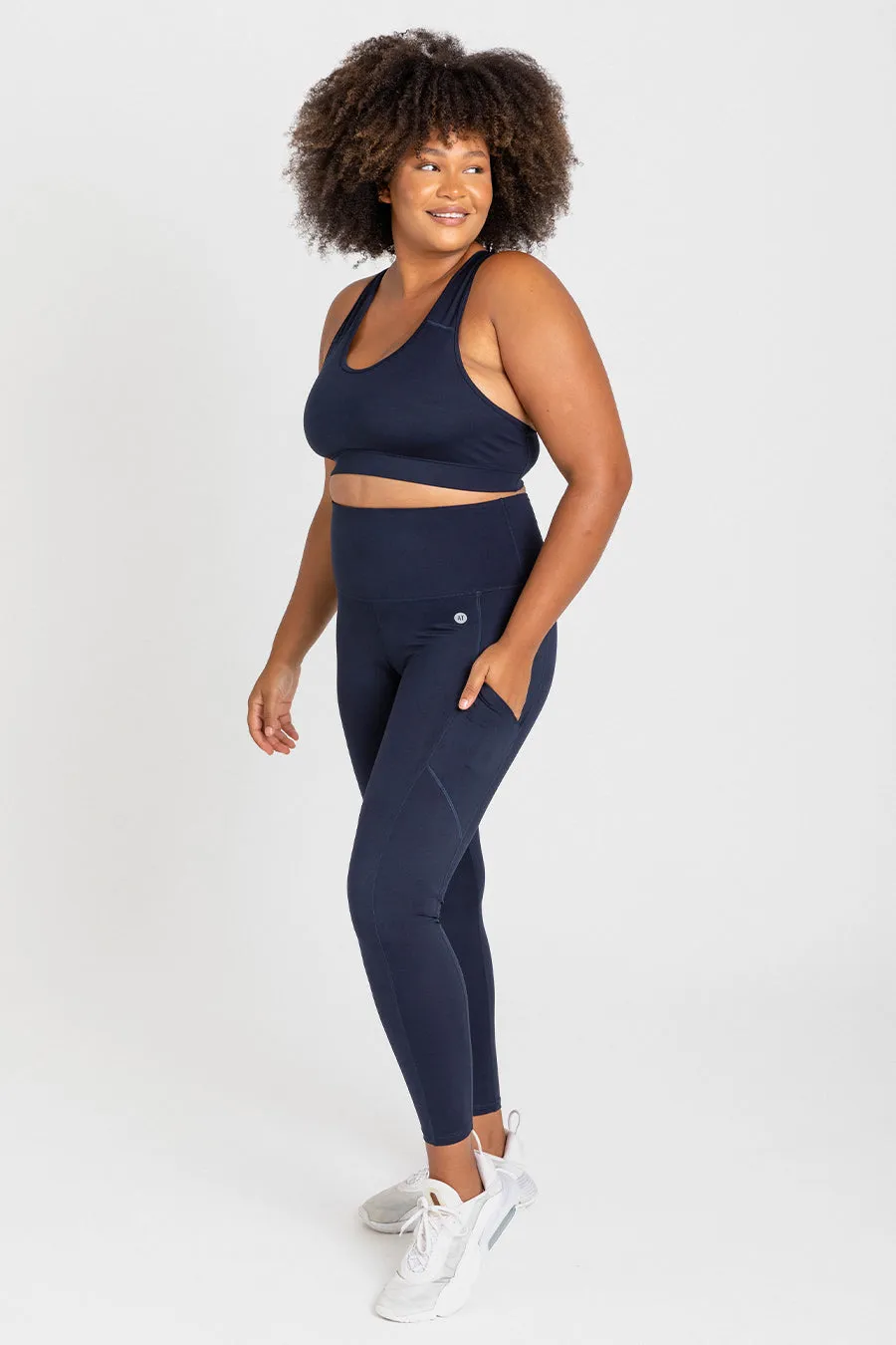 Smart Pocket Full Length Tight - Navy