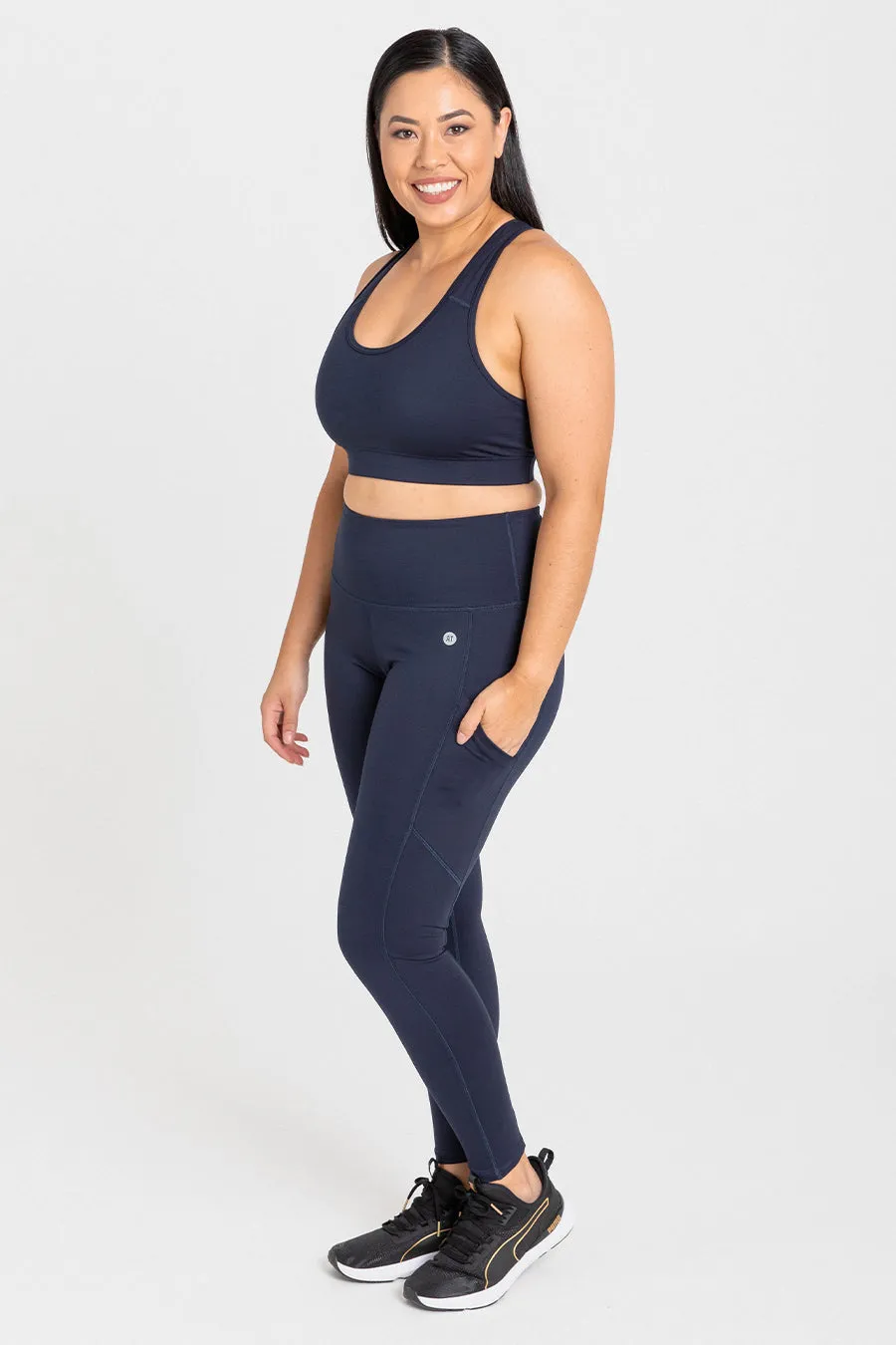 Smart Pocket Full Length Tight - Navy