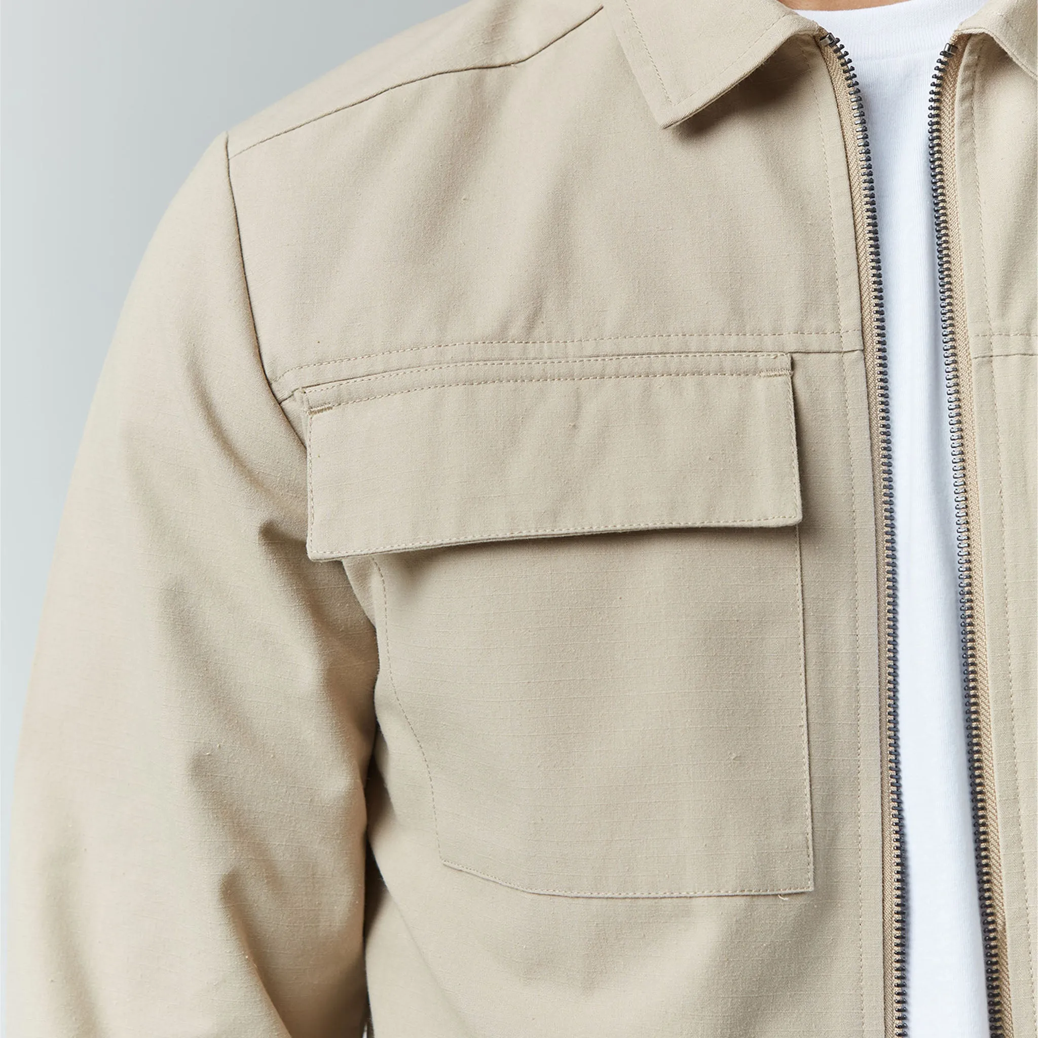 Smart Utility Overshirt | Sand