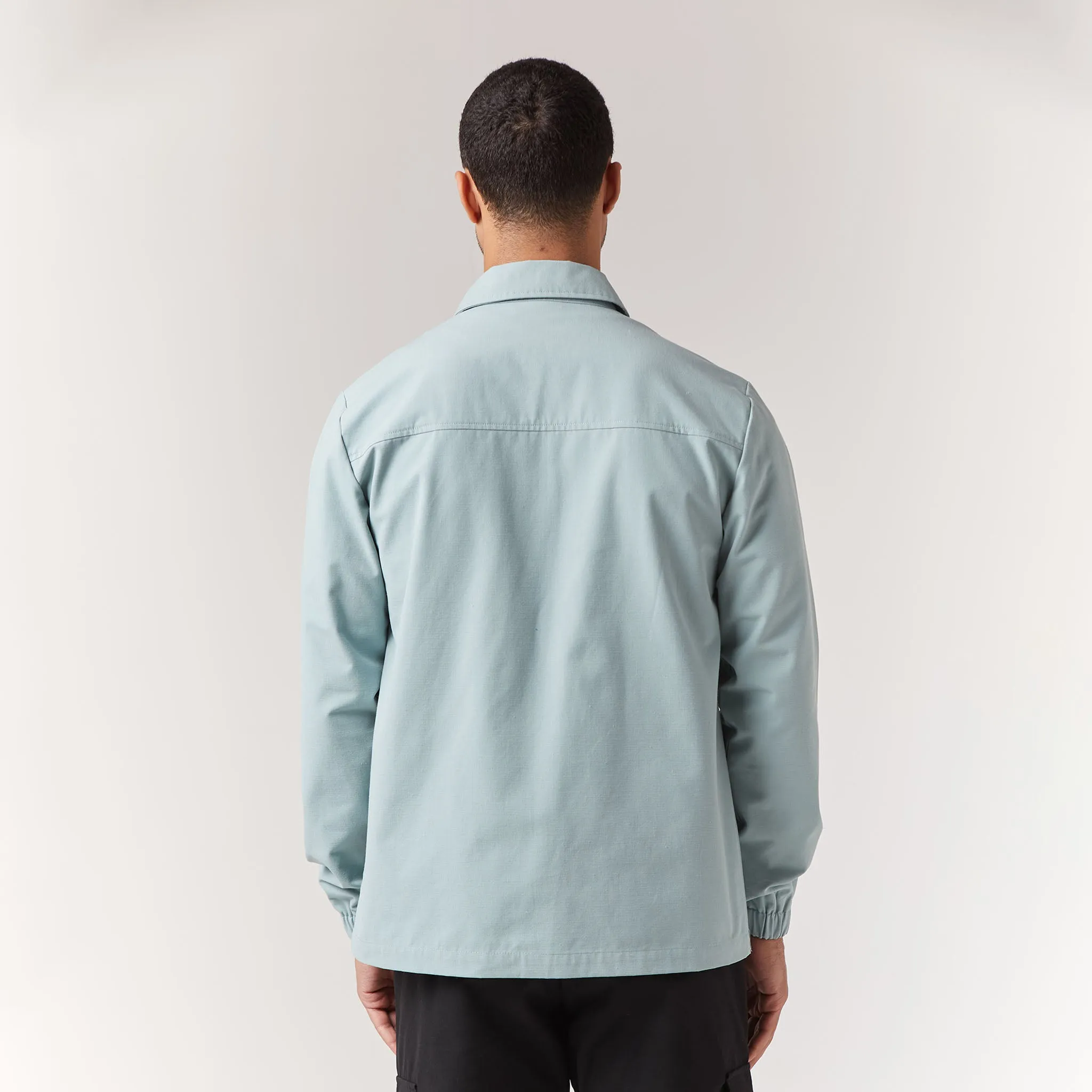 Smart Utility Overshirt | Washed Teal