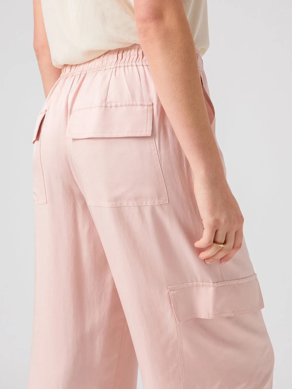 Soft Track High Rise Pant Rose Smoke