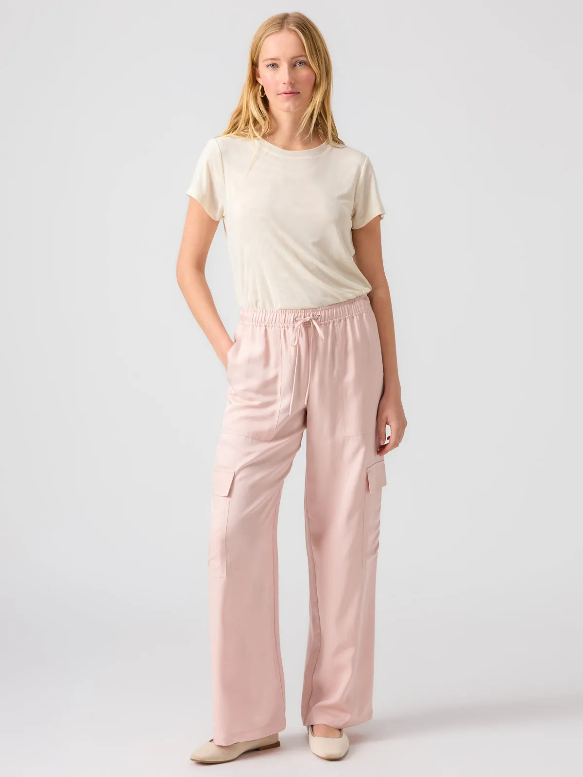 Soft Track High Rise Pant Rose Smoke