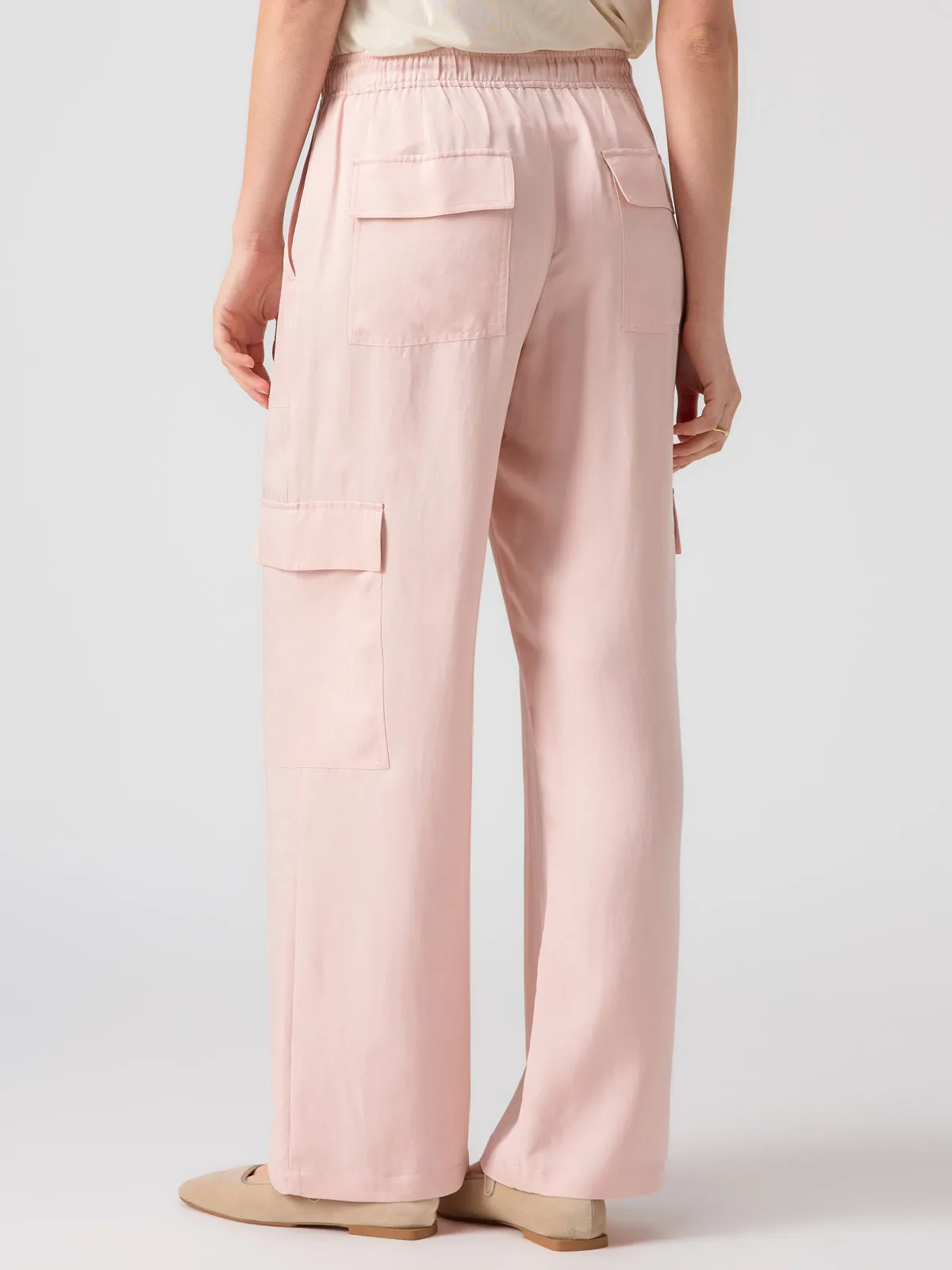 Soft Track High Rise Pant Rose Smoke