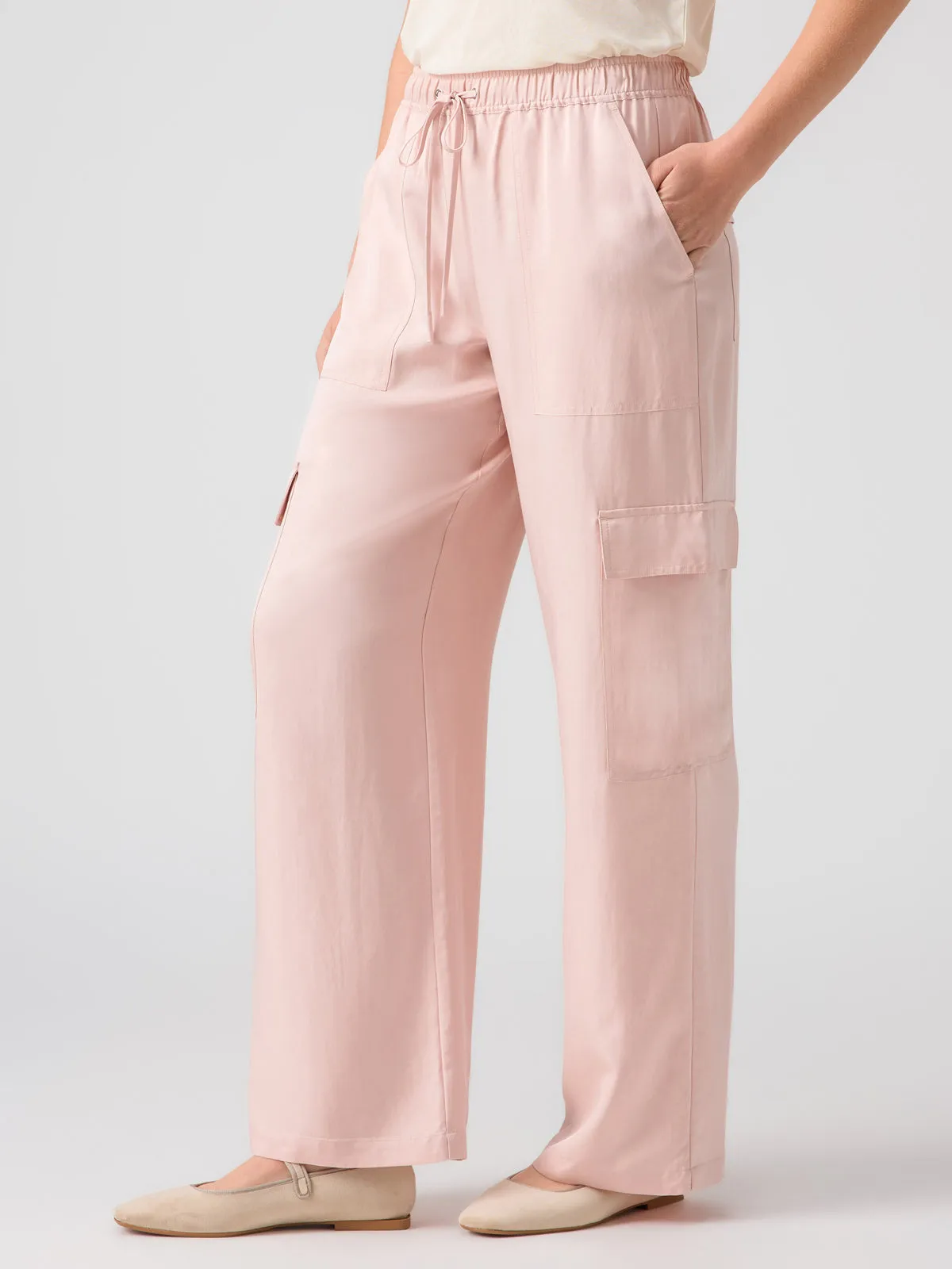 Soft Track High Rise Pant Rose Smoke