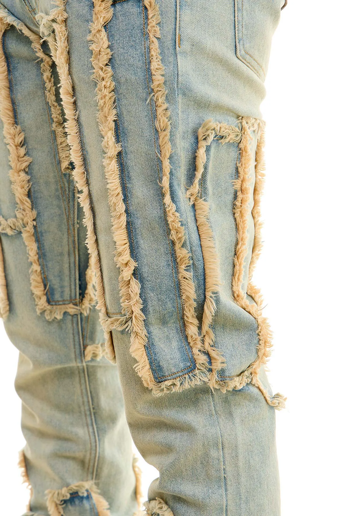 Stretch Denim Skinny Stacked Jeans