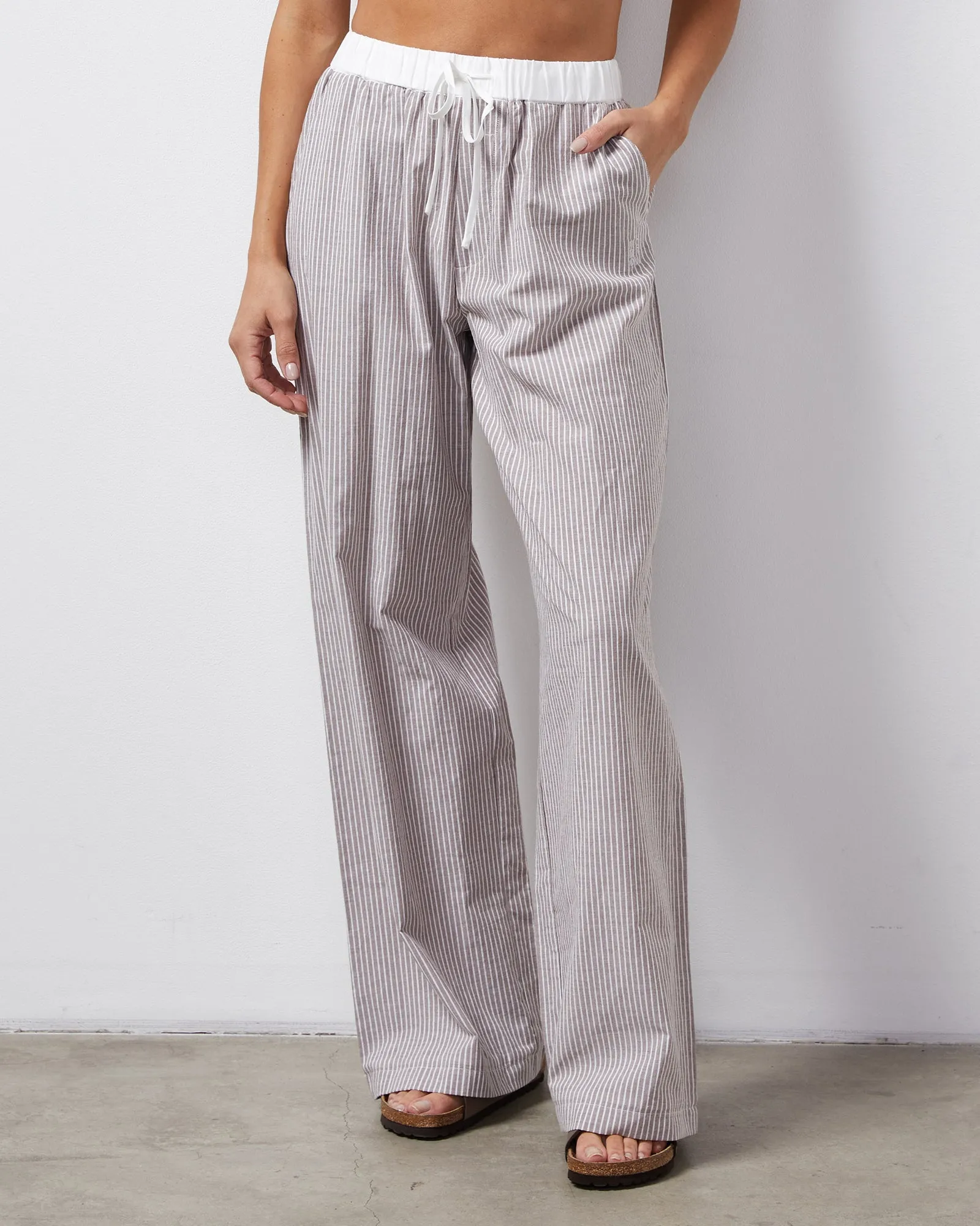 Stripe Poplin Pant