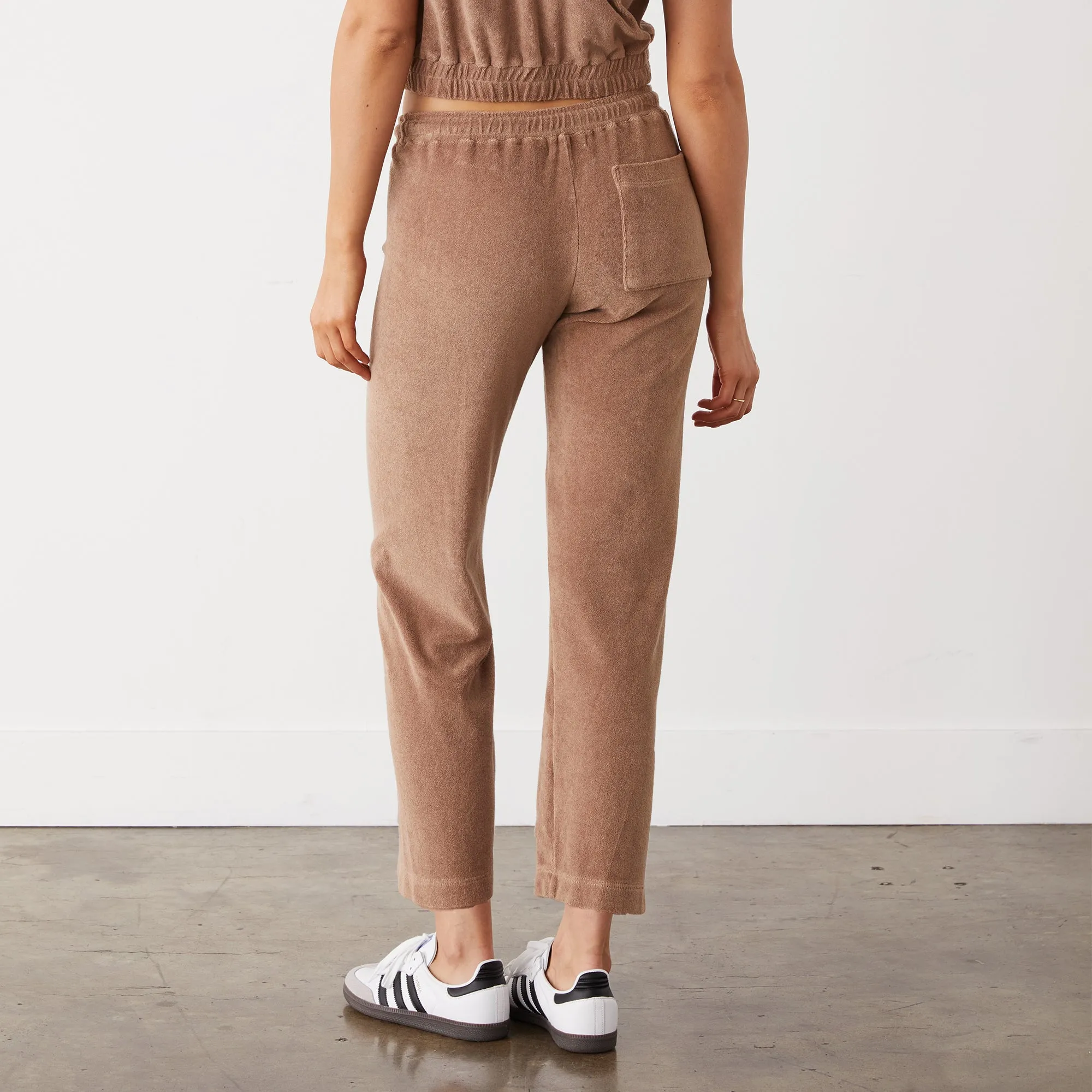 Terry Cloth Crop Pant