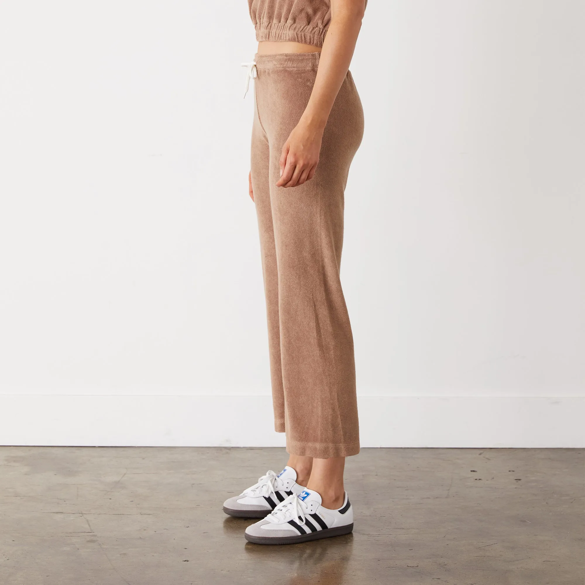 Terry Cloth Crop Pant