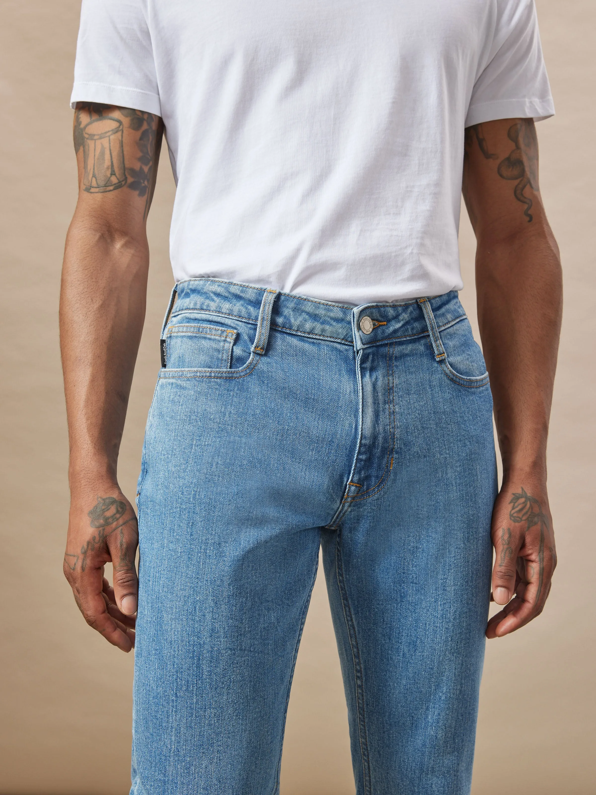 The Adam Slim Jean in Medium Blue