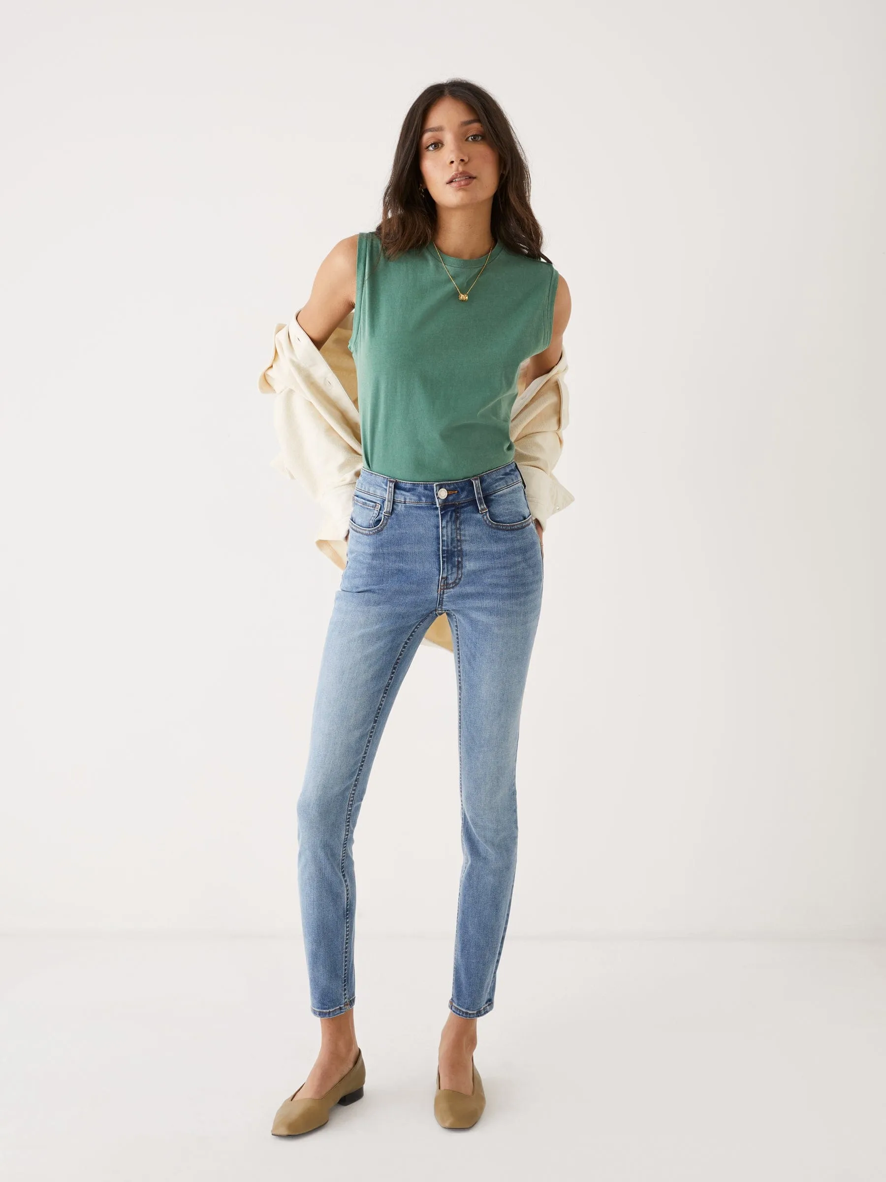 The Debbie High Rise Skinny Jean in Blue