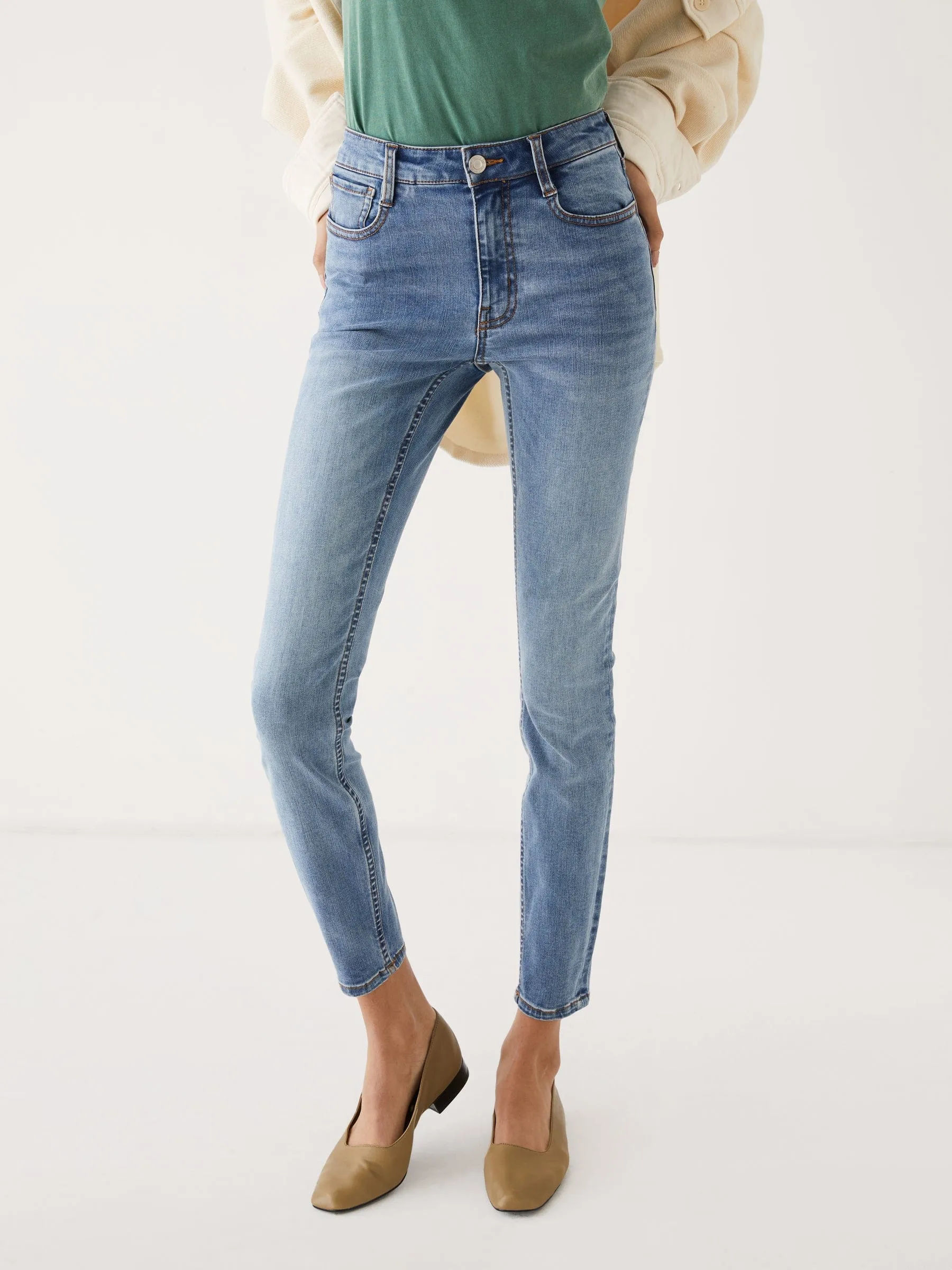 The Debbie High Rise Skinny Jean in Blue