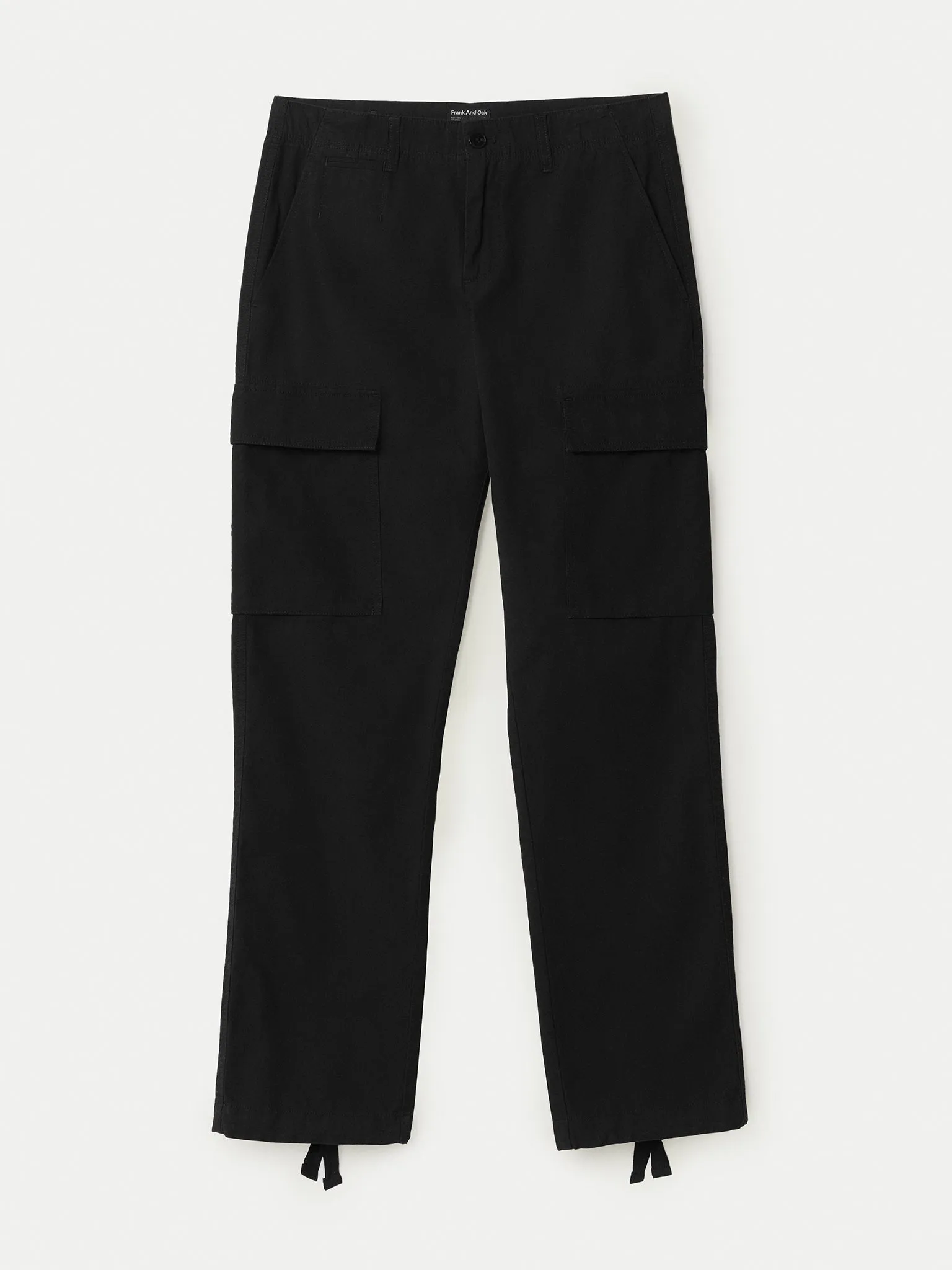 The Joey Straight Cargo Pant in Black