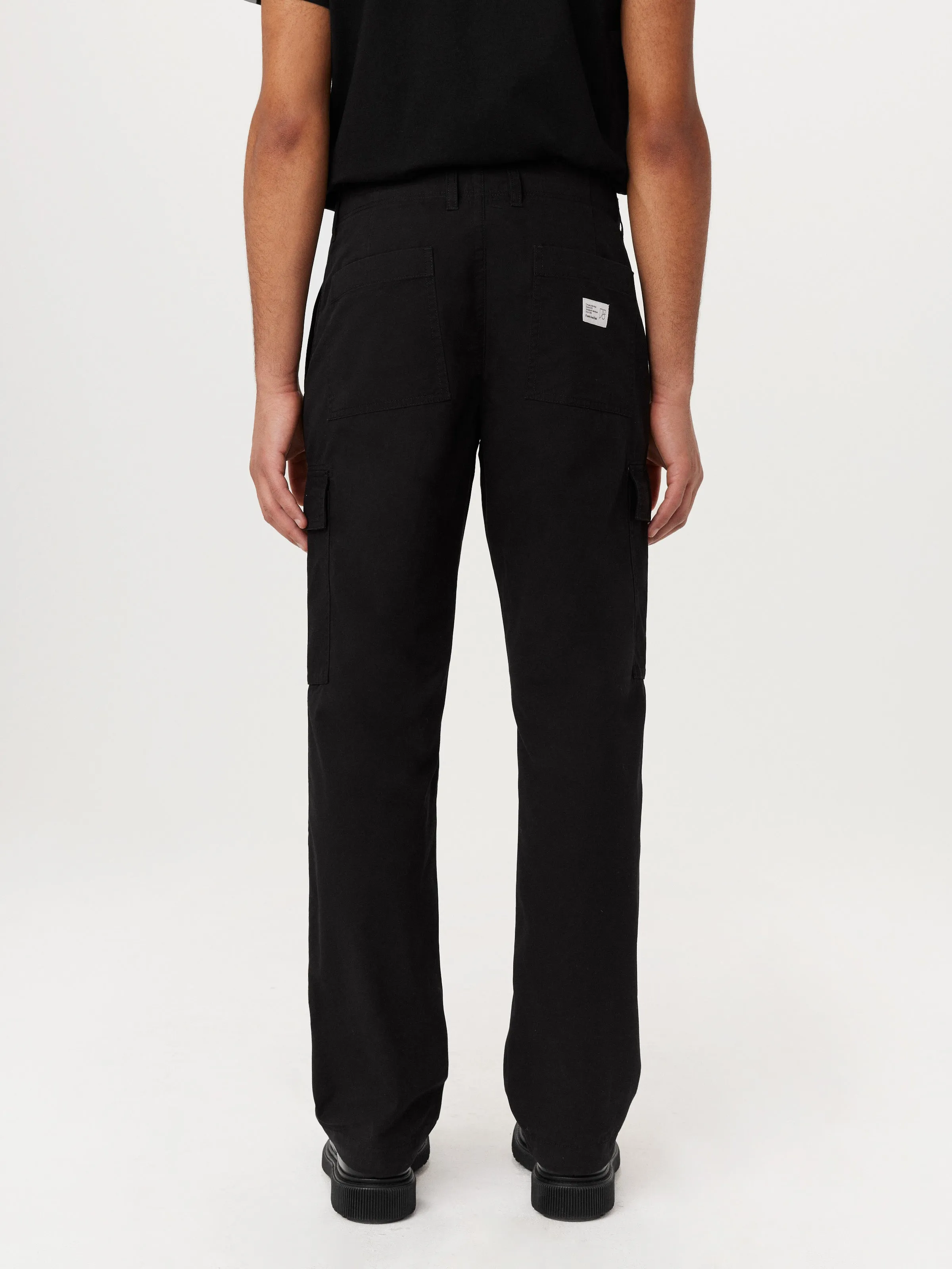 The Joey Straight Cargo Pant in Black