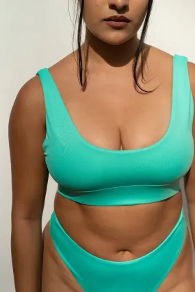 The Sport Scoop Top - Aquamarine