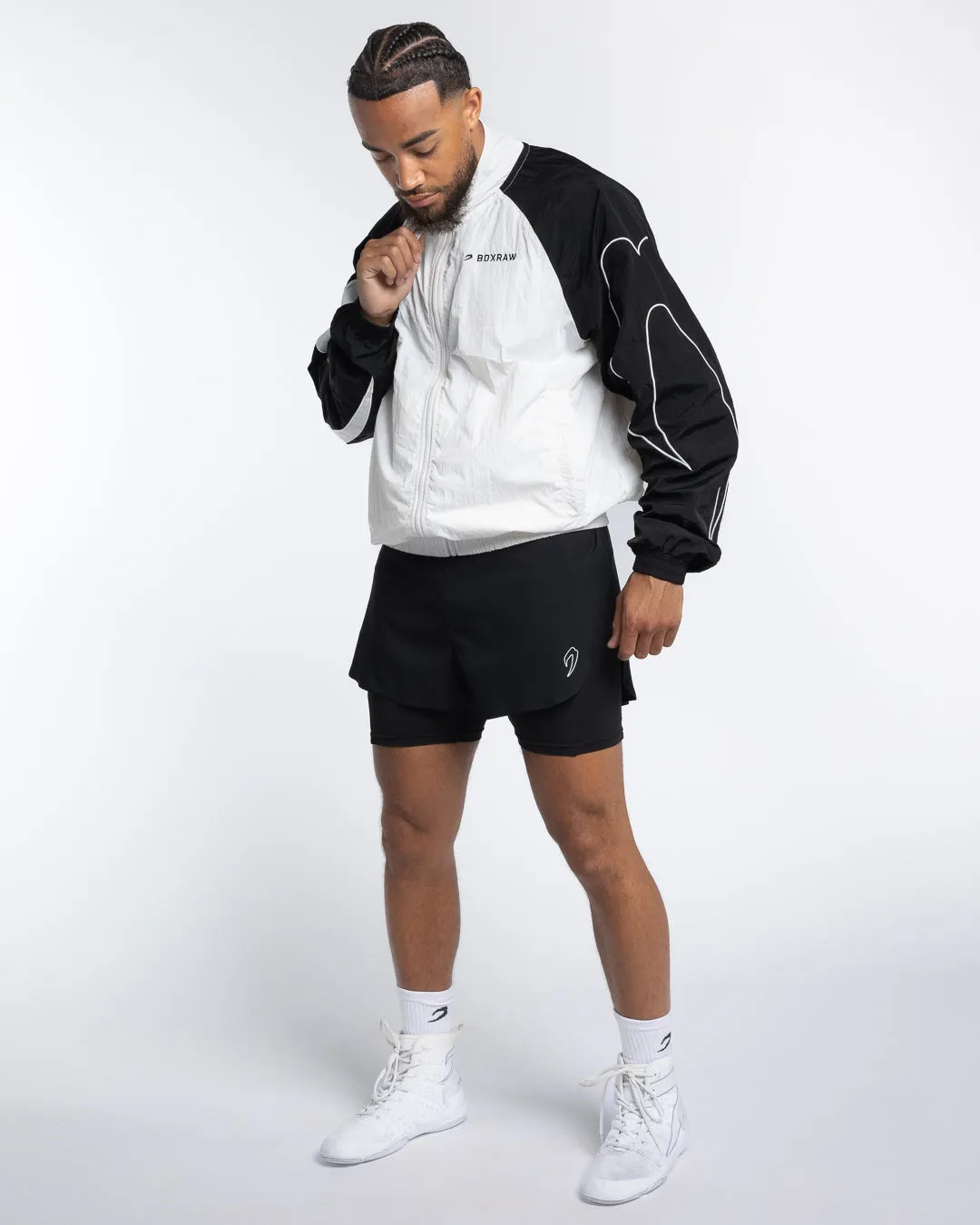 Tunero Track Jacket - White/Black