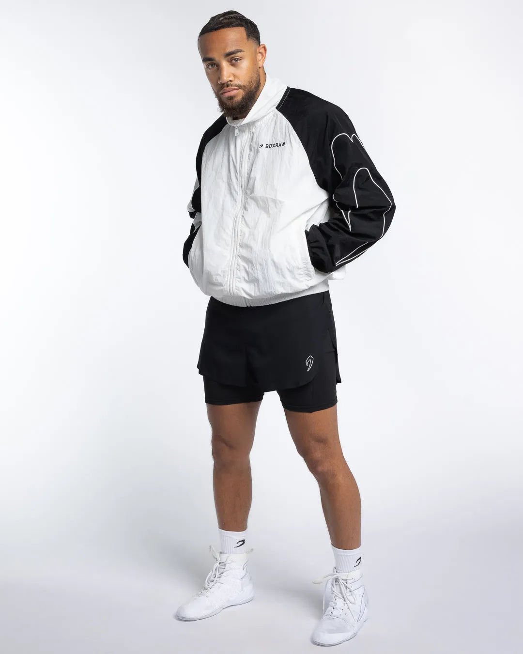 Tunero Track Jacket - White/Black