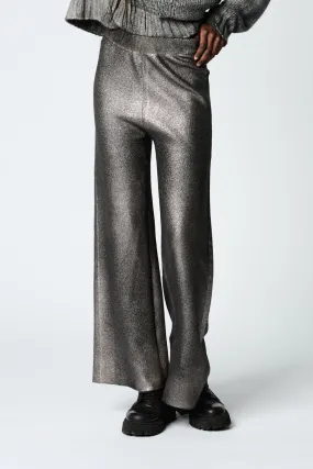 ULTRALIGHT CASHMERE WOOL NEEDLE STITCHED TROUSERS WITH LAMINATION