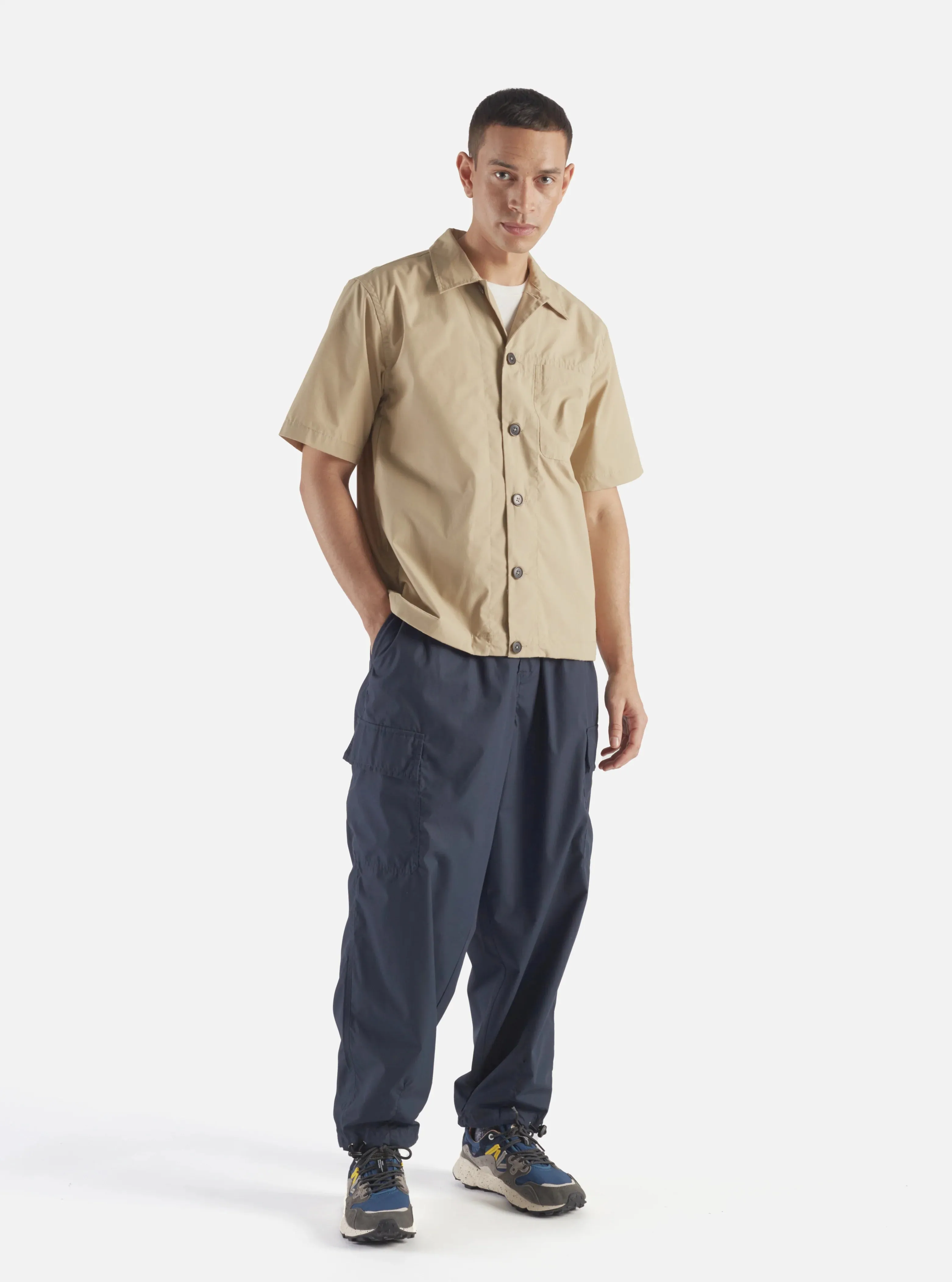 Universal Works Navy Blue Recycled Loose Cargo Pant