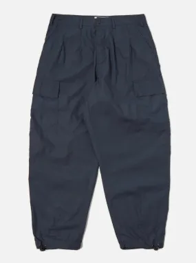 Universal Works Navy Blue Recycled Loose Cargo Pant