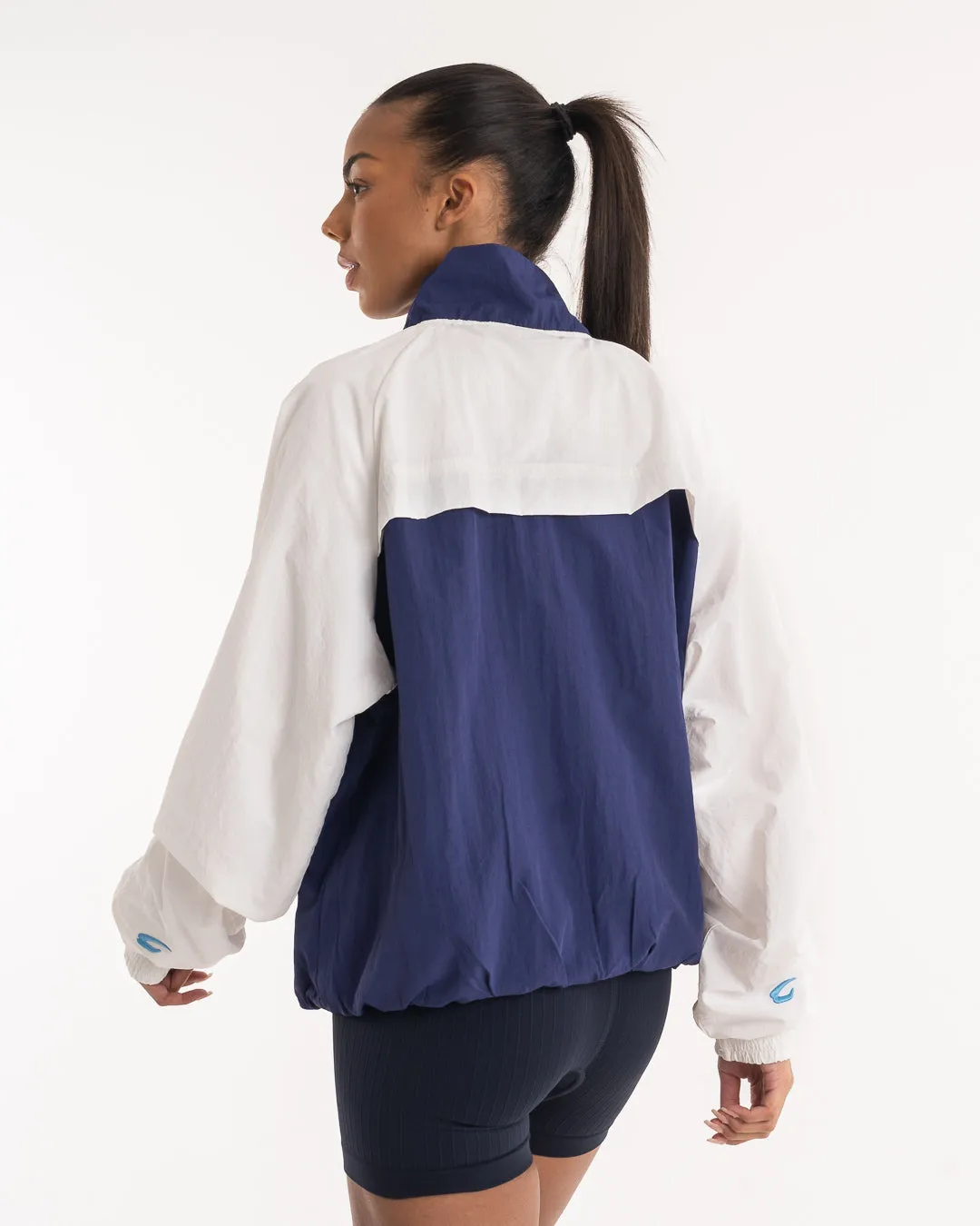 Walker Track Jacket - White/Navy