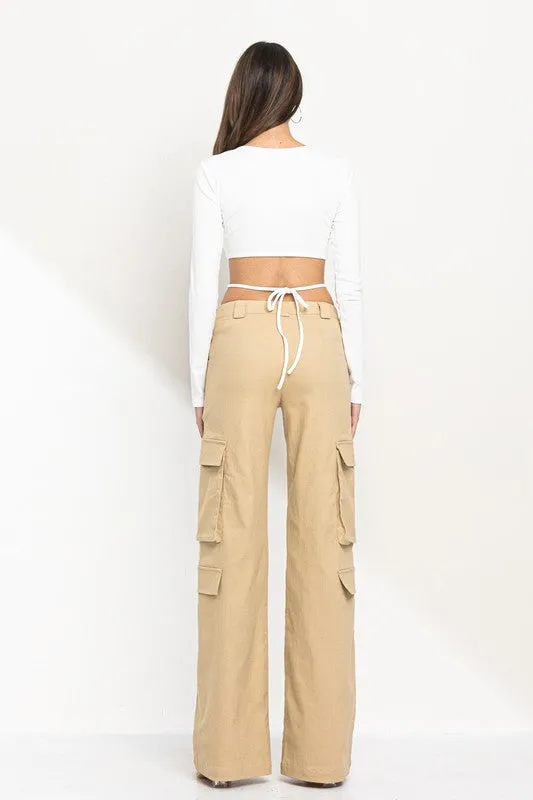 Wide Leg Cargo Pant