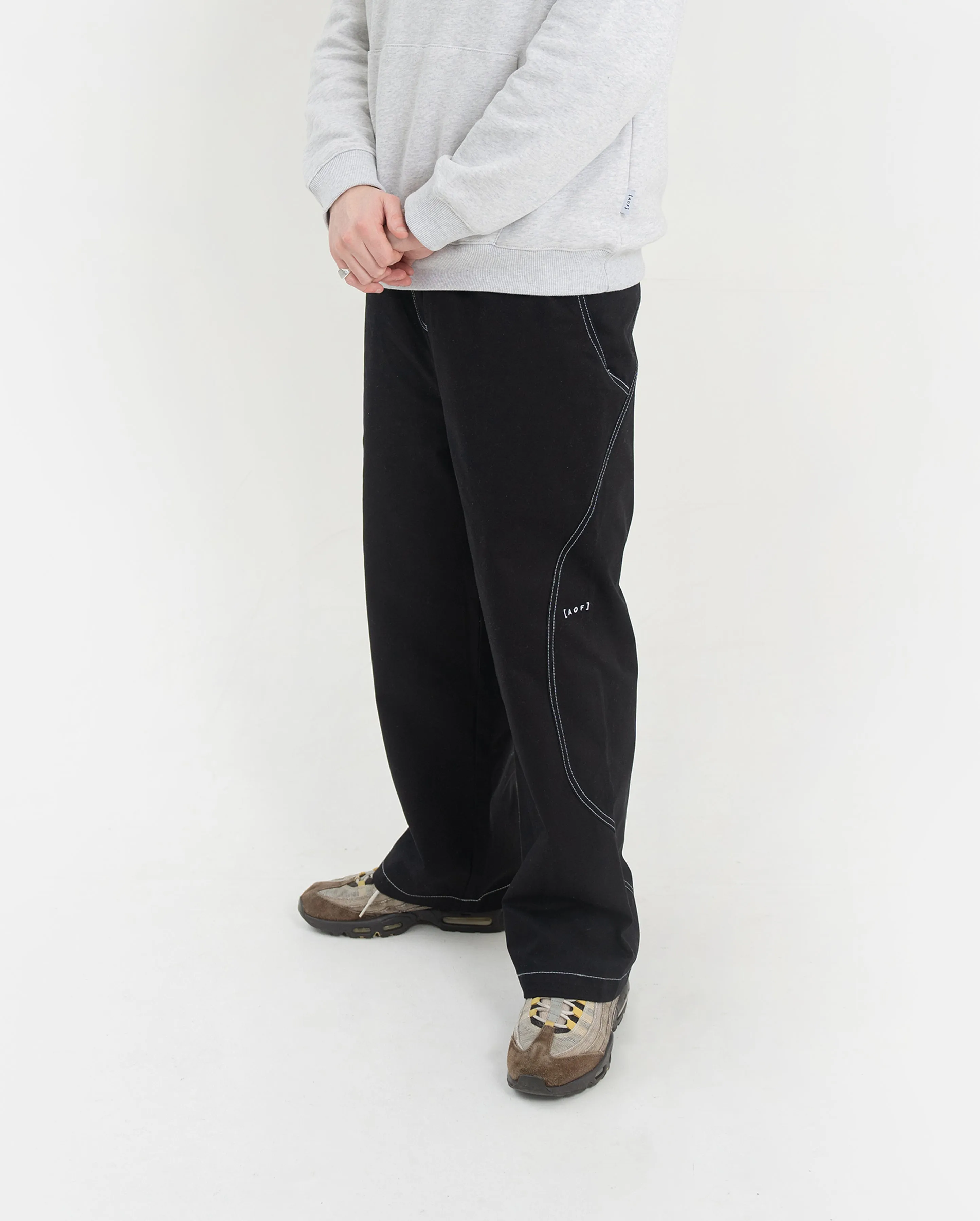 Wolves Contrast Stitch Trousers