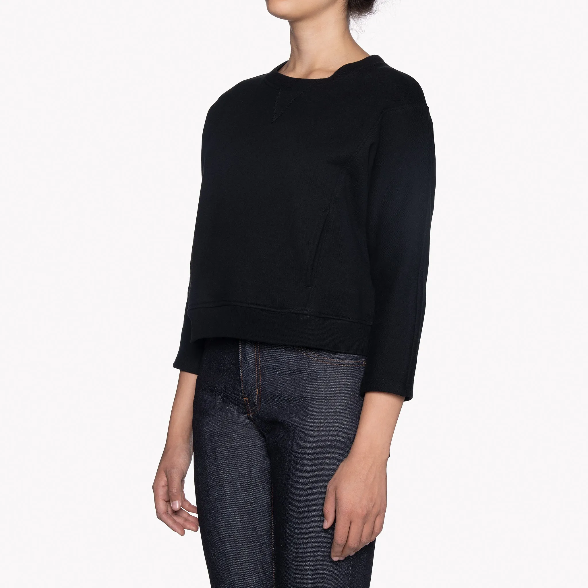 Women's - Smart Crew - Terry - Black